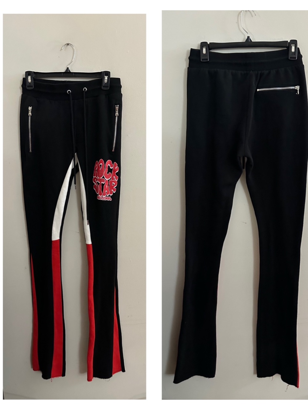 Rockstar Original Stacked Sweatpants  'Rock Star' Graphic Grunge Streetwear Alt